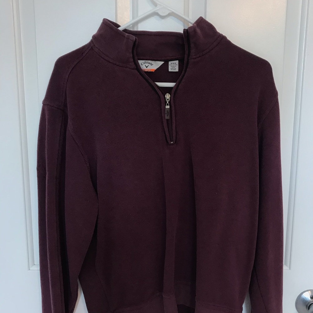 Callaway Golf maroon quarter zip